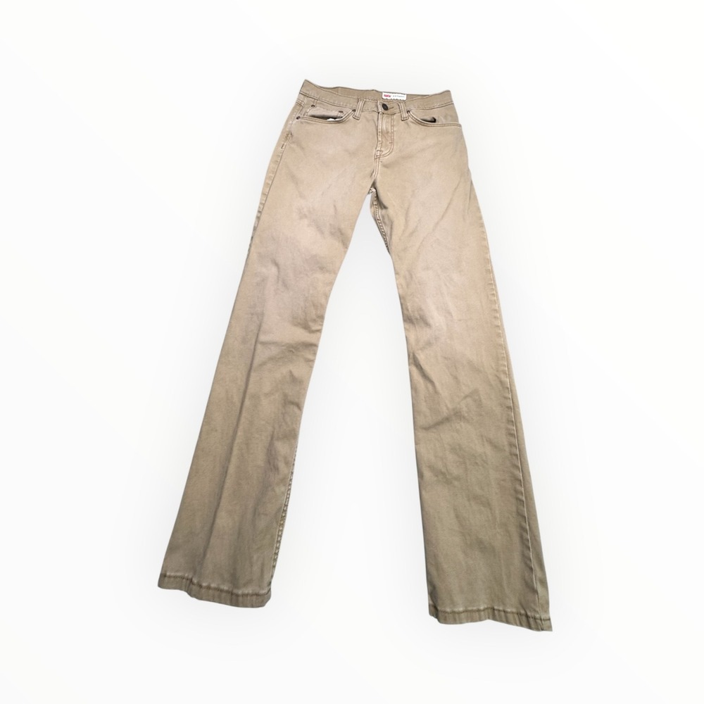 Wrangler Mens Slim Straight Tan Khaki‎ Pants 30x30 112325352 Cotton Stretch